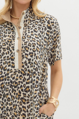 Siena Leopard Print Mini Dress