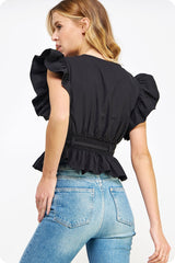 Cameron top in black