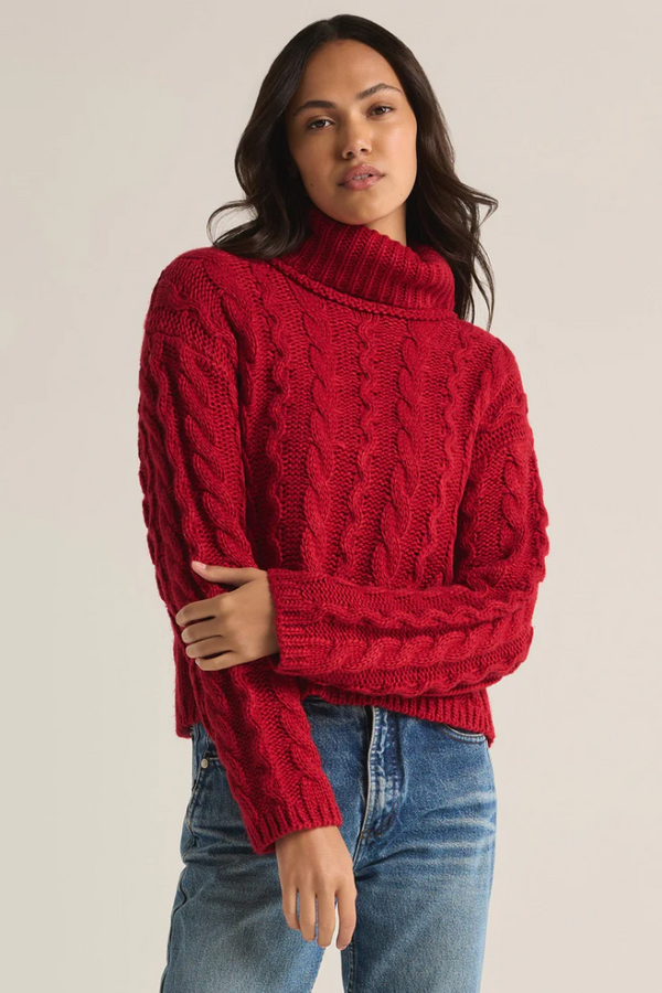 Tied To You Cableknit Sweater by Z Supply