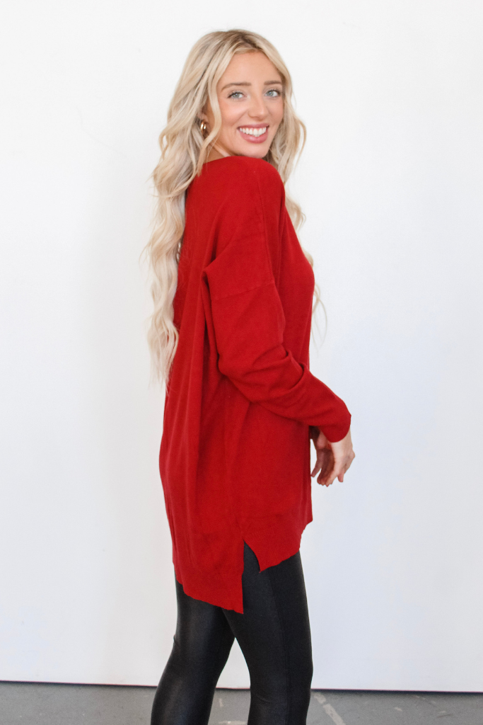 Dreamer Sweater In Red