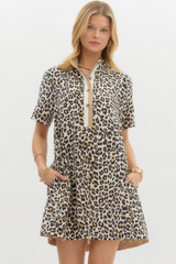 Siena Leopard Print Mini Dress