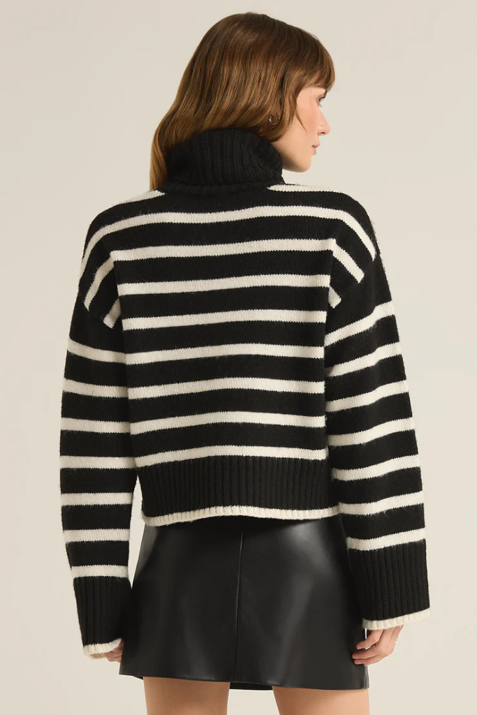 Josephine Stripe Turtleneck Sweater by Z Supply