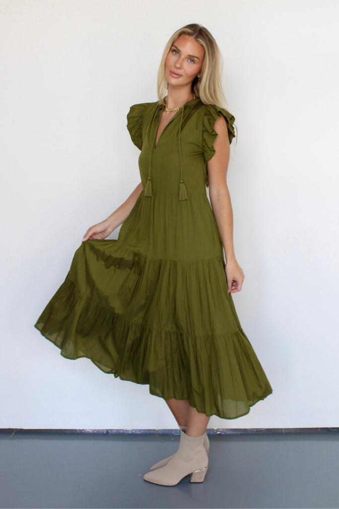 Sinclair Tiered Midi Dress