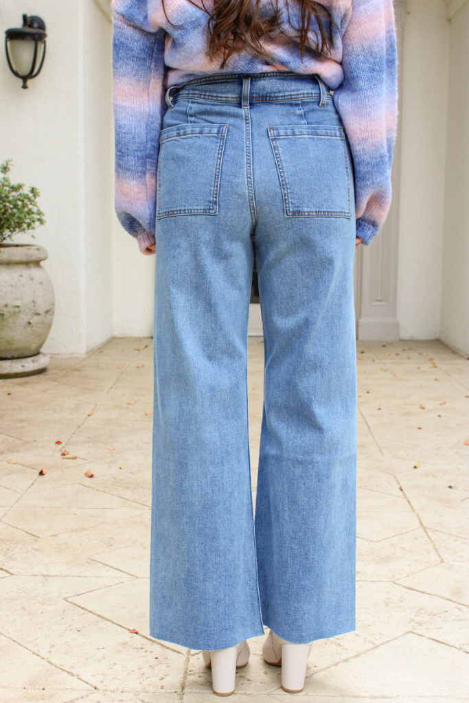 Sailor Wide Leg Jean in Denim