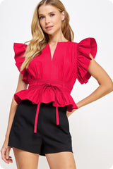 Cameron top in red