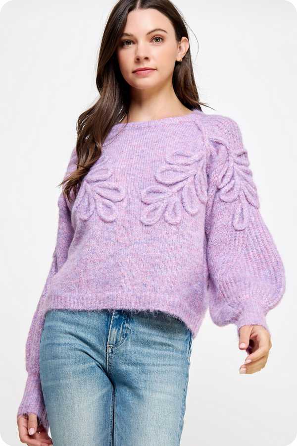 Heidi Floral Embroidered Sweater