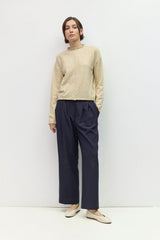 Robyn stripe cardigan in beige