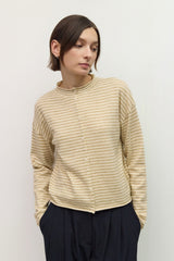 Robyn stripe cardigan in beige