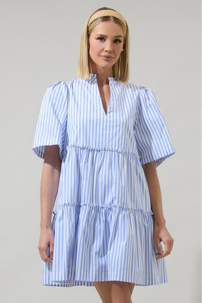 Boe Striped Shift Dress