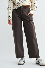 Marie barrel pant in brown