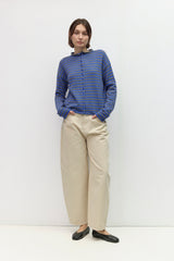 Abby stripe cardigan in blue