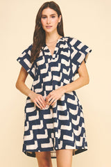 Erin mini dress in navy