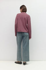 Felicity stripe pullover in lilac