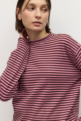 Felicity stripe pullover in lilac