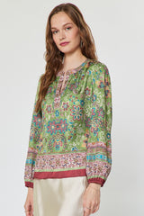 Shellie blouse in green