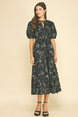 Felicity midi dress in black