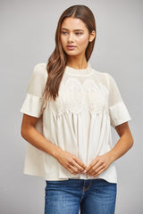 Wynnie top in ivory
