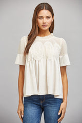 Wynnie top in ivory