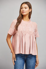Wynnie top in blush