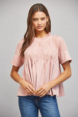 Wynnie top in blush