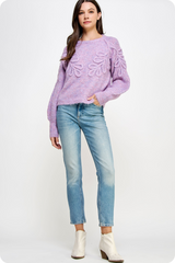 Heidi Floral Embroidered Sweater