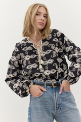 Haddie Embroidered Top