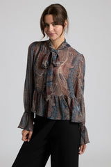 Harlen blouse in navy