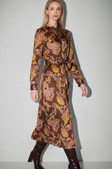 Colleen long sleeve midi dress