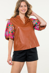 Daniella Floral Embroidered Top