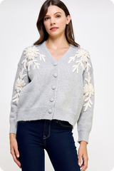 Penelope Floral Embroidered Cardigan