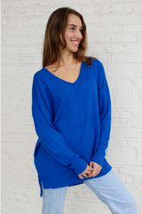 Dreamer Sweater in Cobalt