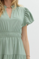 Heidi Tiered Maxi Dress in Sage