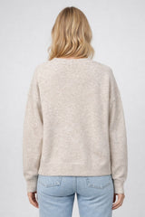 Duck family sweater in taupe