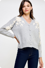 Penelope Floral Embroidered Cardigan