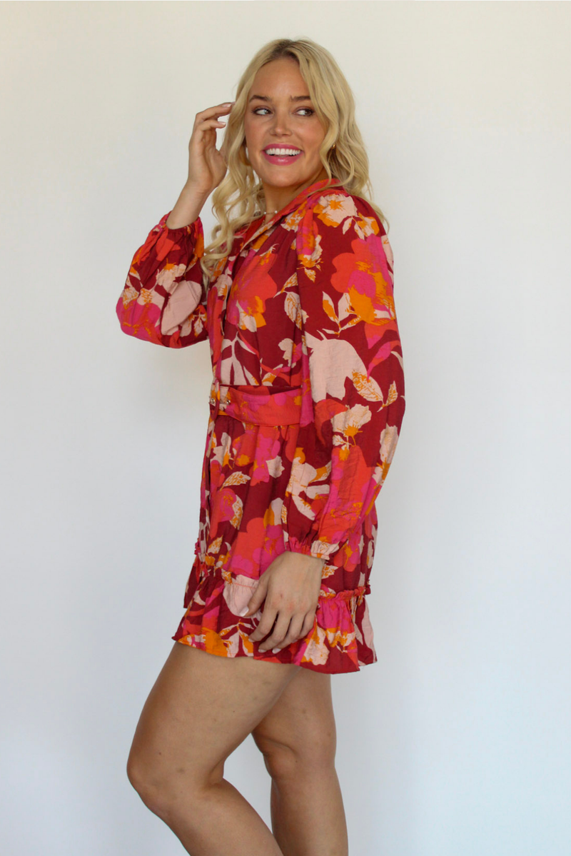 Inner Fire Floral Mini Dress