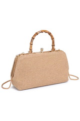 Lucy Straw Crossbody in Natural