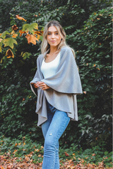 Perfect Shawl Vest in Grey