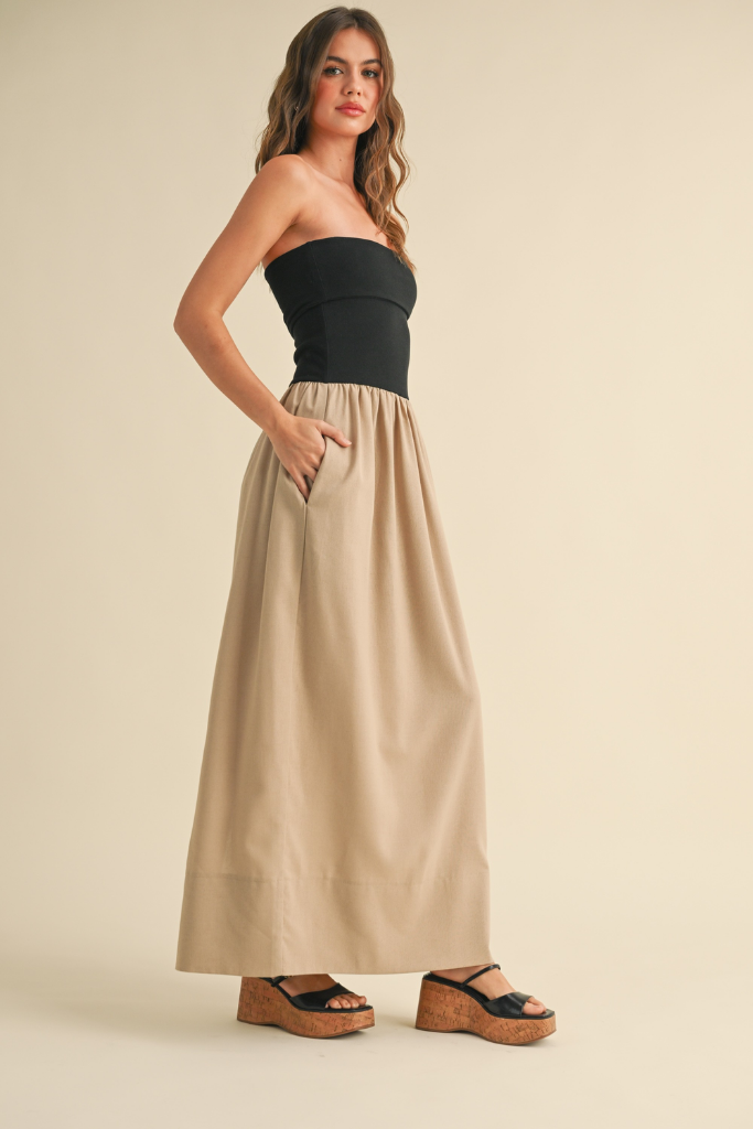 Ginger Linen Maxi Dress