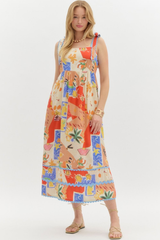 Alice Printed Midi Dress