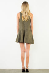 Della mini dress in olive