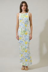 Bart Town Open Back Midi Dress