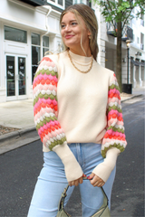 Soft Launch Sweater in Cream