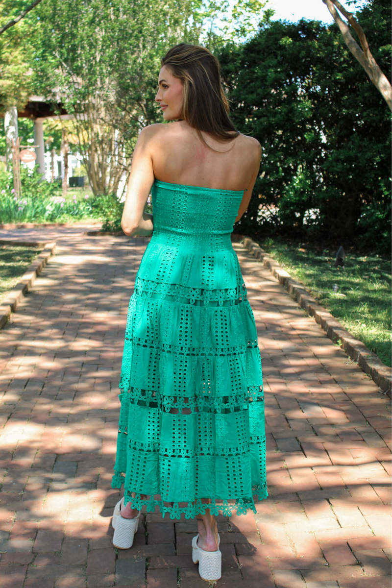 Safe Haven Midi Dress in Emerald
