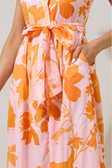 Lenira Floral Button Down Maxi Dress