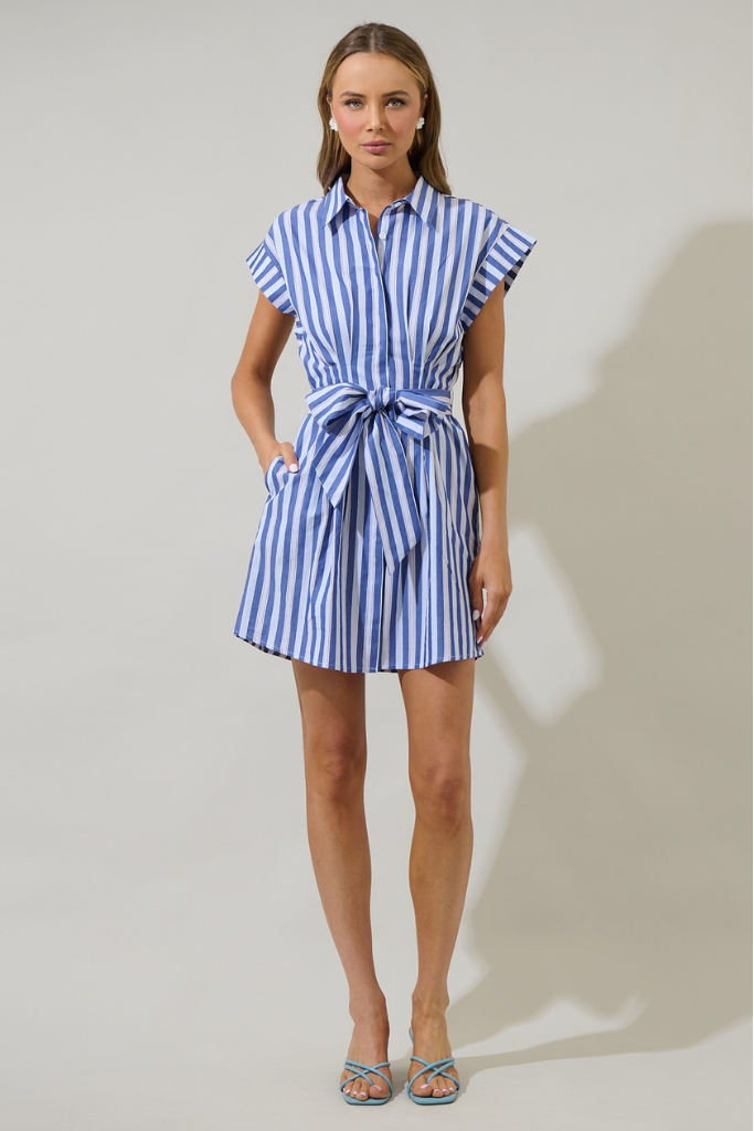 Samera Button Down Mini Dress