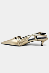 Nadja Kitten Heel In Gold