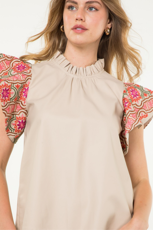 Hannah Floral Embroidered Top