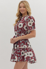 Sabine Floral Crochet Mini Dress