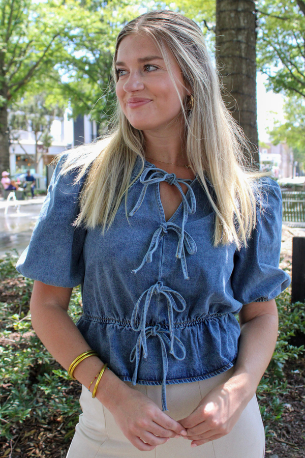 Girlhood Denim Top