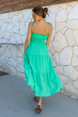 Emerald of the Sea Midi Dress